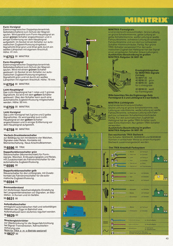 Minitrix Katalog 1978-1979