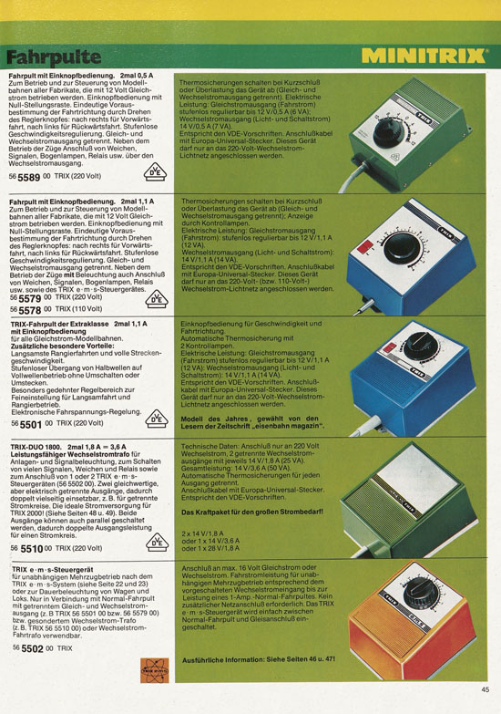 Minitrix Katalog 1978-1979