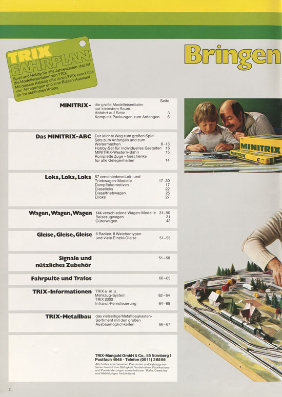 Minitrix Katalog 1979-1980