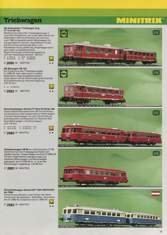 Minitrix Katalog 1979-1980