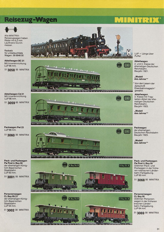 Minitrix Katalog 1979-1980