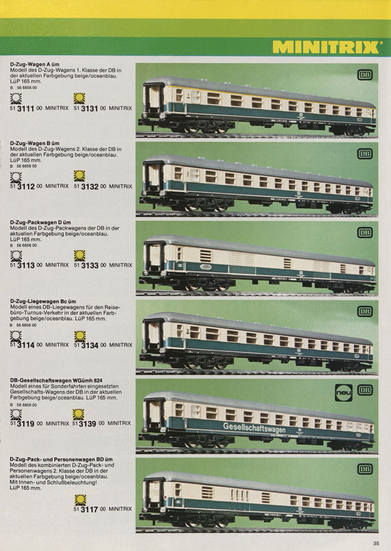 Minitrix Katalog 1979-1980