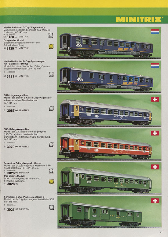 Minitrix Katalog 1979-1980