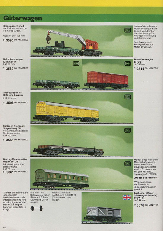 Minitrix Katalog 1979-1980