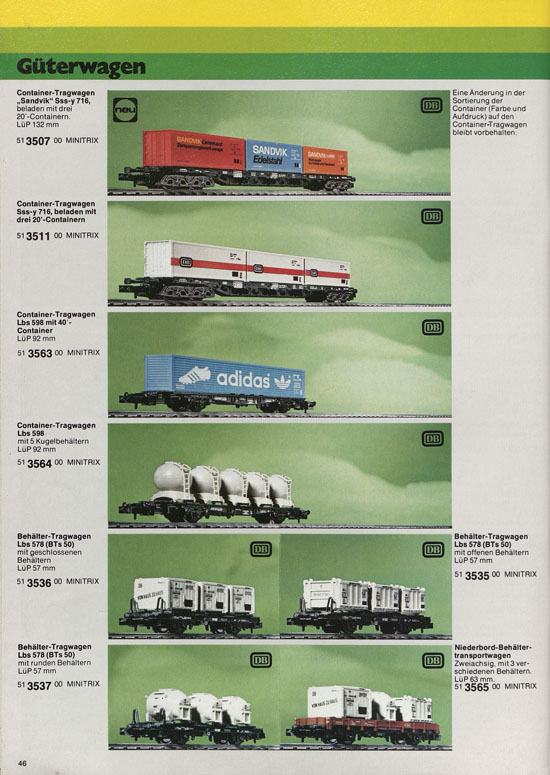 Minitrix Katalog 1979-1980