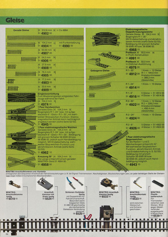 Minitrix Katalog 1979-1980