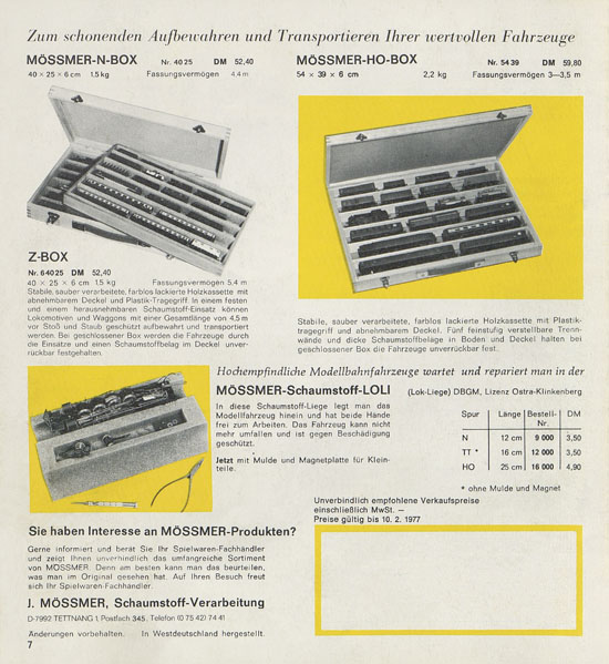 Mössmer Katalog 1976-1977