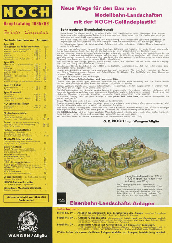 NOCH Katalog 1965-1966