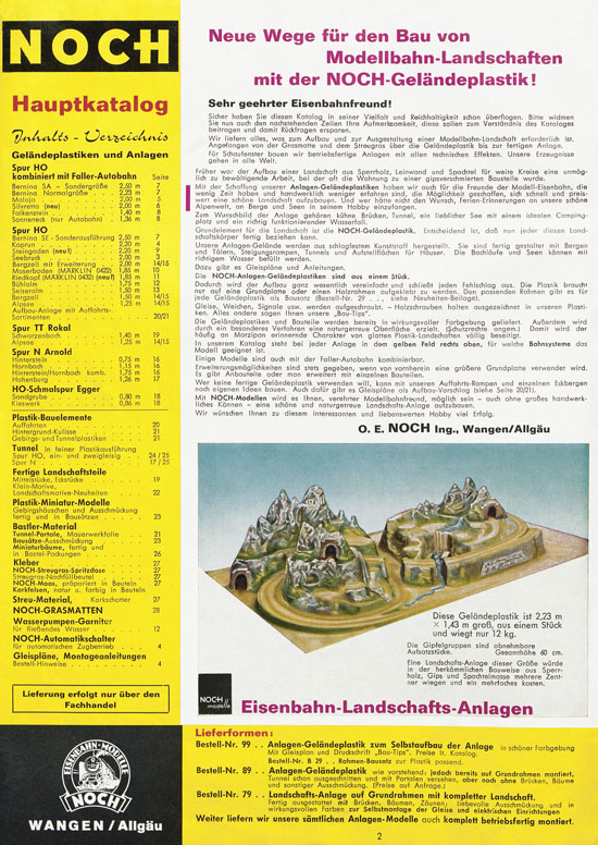 NOCH Katalog 1967