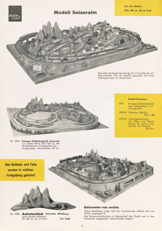 NOCH Katalog Modellbahn-Anlagen 1963-1964