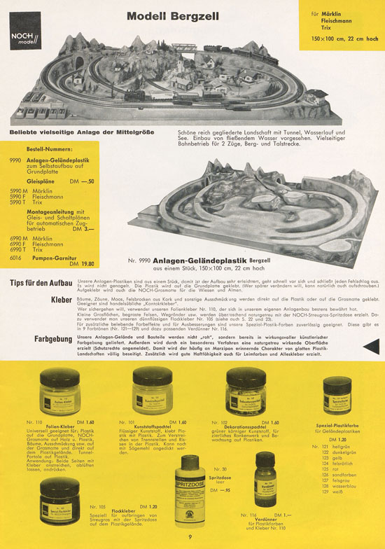NOCH Katalog Modellbahn-Anlagen 1963-1964