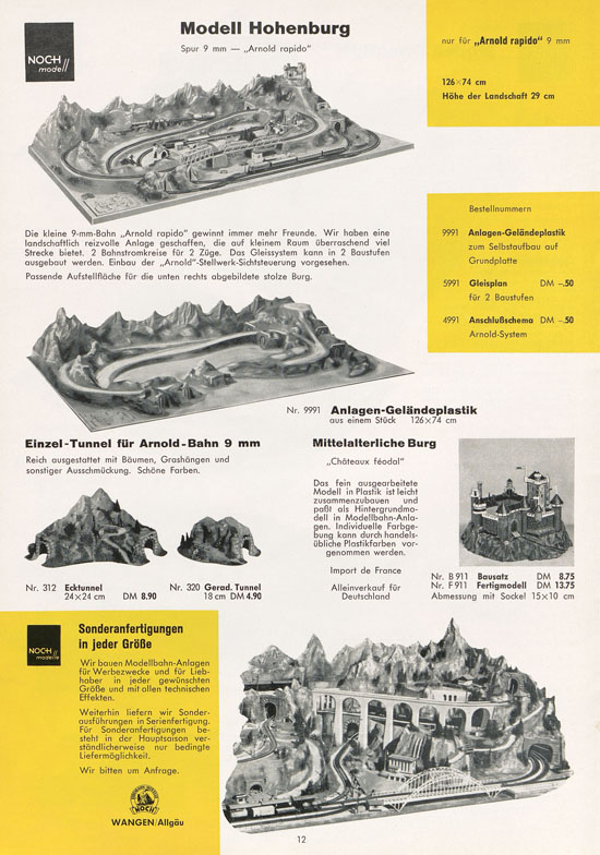 NOCH Katalog Modellbahn-Anlagen 1963-1964