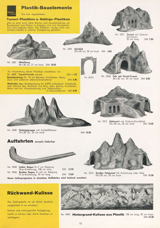 NOCH Katalog Modellbahn-Anlagen 1963-1964