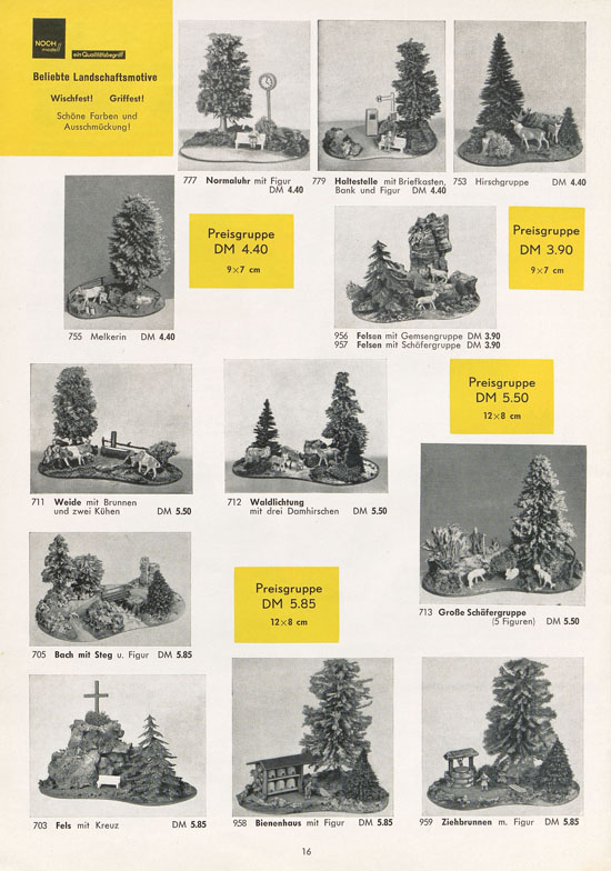 NOCH Katalog Modellbahn-Anlagen 1963-1964