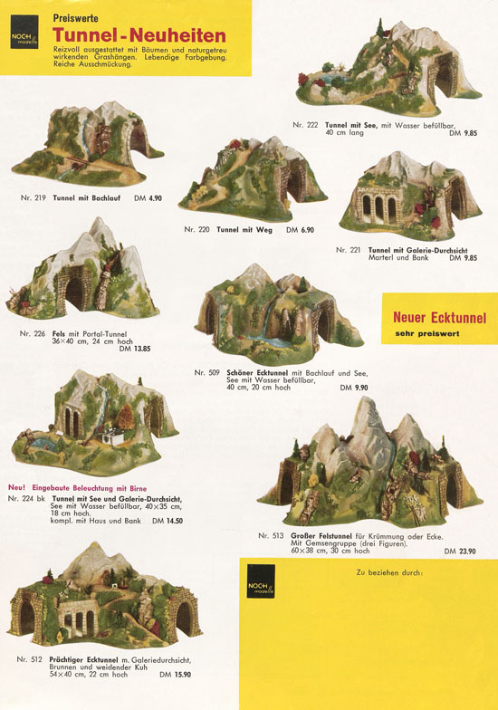 NOCH Katalog Modellbahn-Anlagen 1963-1964