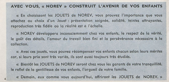 Norev catalogue 1959