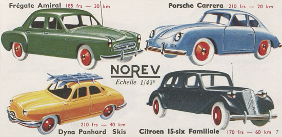 Norev catalogue 1959