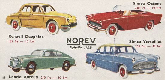 Norev catalogue 1959