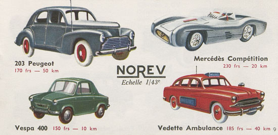 Norev catalogue 1959