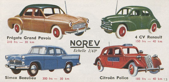 Norev catalogue 1959