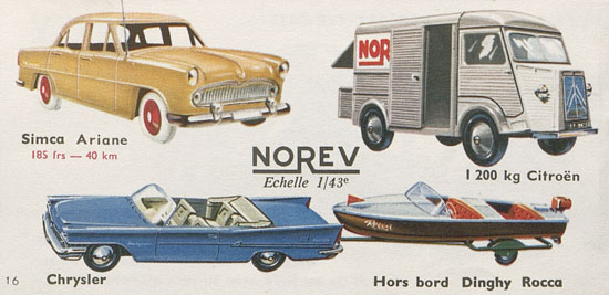 Norev catalogue 1959