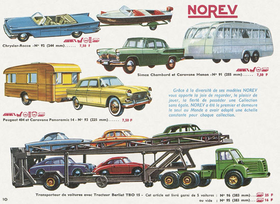 Norev catalogue 1964