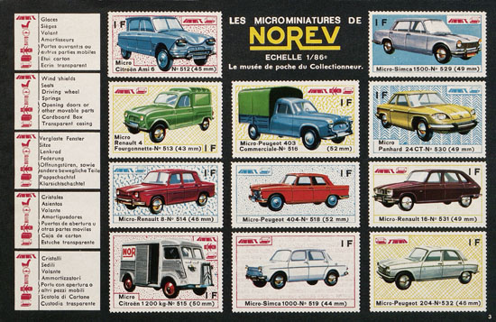 Norev catalogue 1966