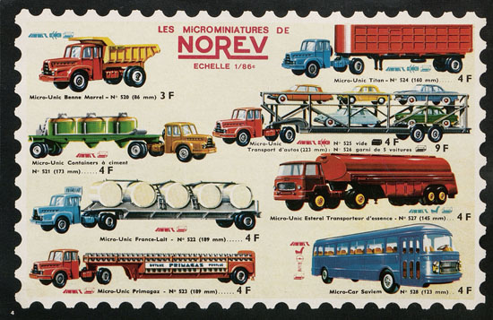 Norev catalogue 1966