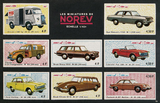 Norev catalogue 1966