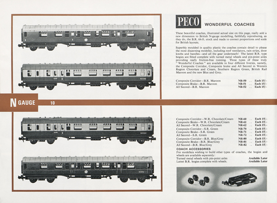 Peco Model Railway Products catalogue 1968