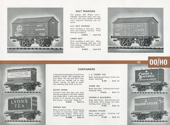 Peco Model Railway Products catalogue 1968