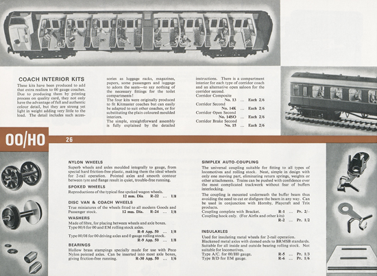 Peco Model Railway Products catalogue 1968