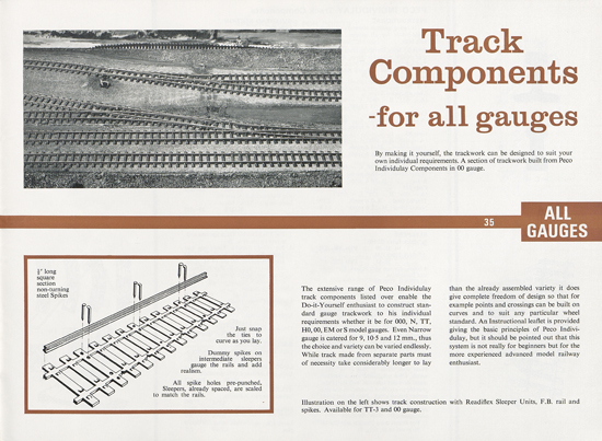 Peco Model Railway Products catalogue 1968