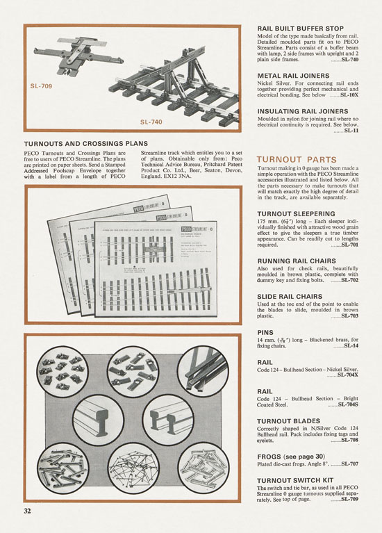 Peco Model Railway Products catalogue 1977