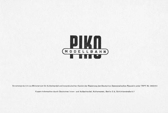 Piko Katalog 1955