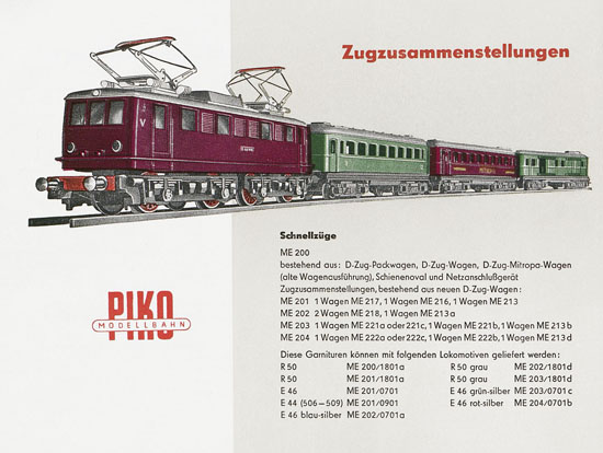 Piko Katalog 1957