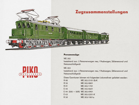 Piko Katalog 1957