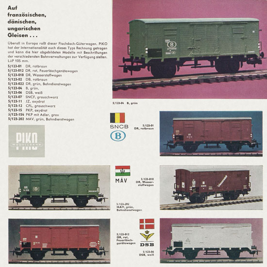 Piko Katalog 1967