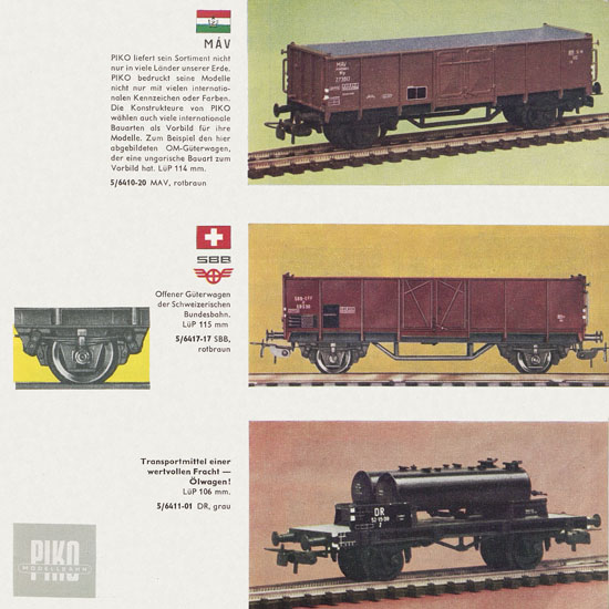 Piko Katalog 1967