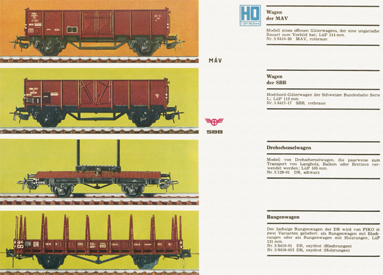 Piko-Modellbahn Katalog 1968-1969