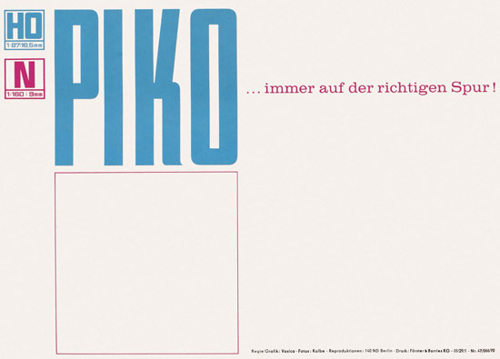 Piko Katalog 1970