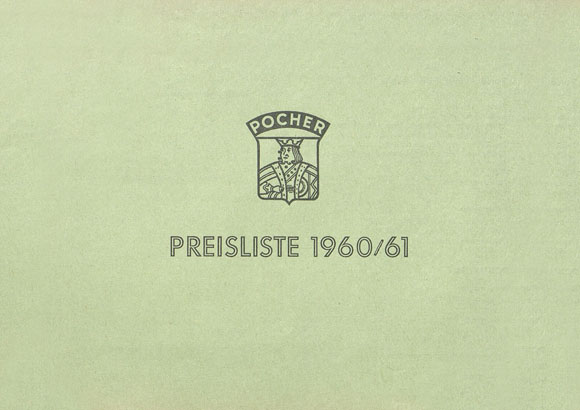 Pocher Preisliste 1960