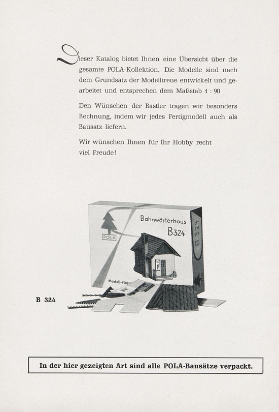 POLA Modellbaukatalog 1958