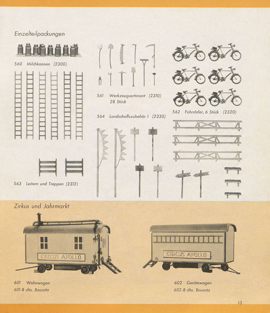 Preiser Hauptkatalog 1960