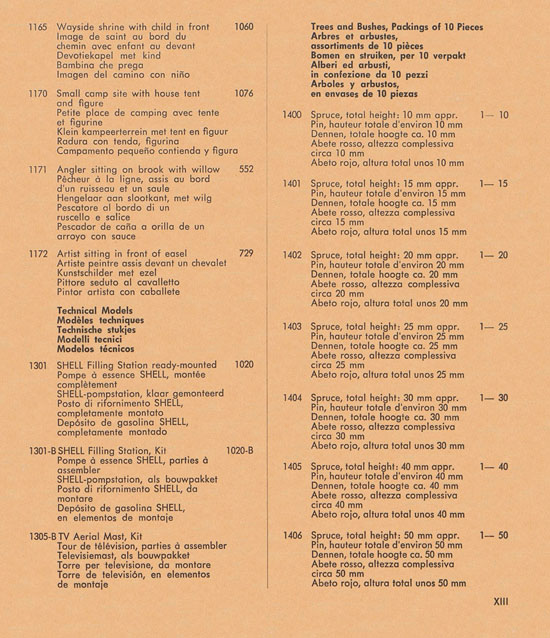 Preiser Hauptkatalog 1960