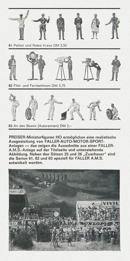 Preiser Figuren Auswahl 1965