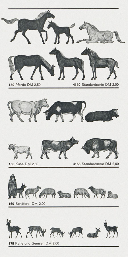 Preiser Figuren Auswahl 1965