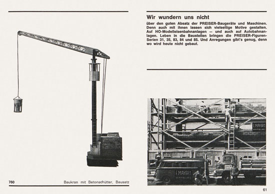 Preiser Katalog 1967-1968