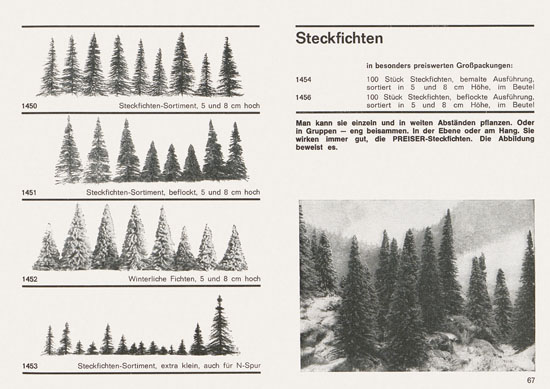 Preiser Katalog 1967-1968