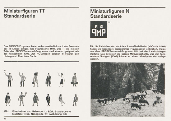 Preiser Katalog 1967-1968